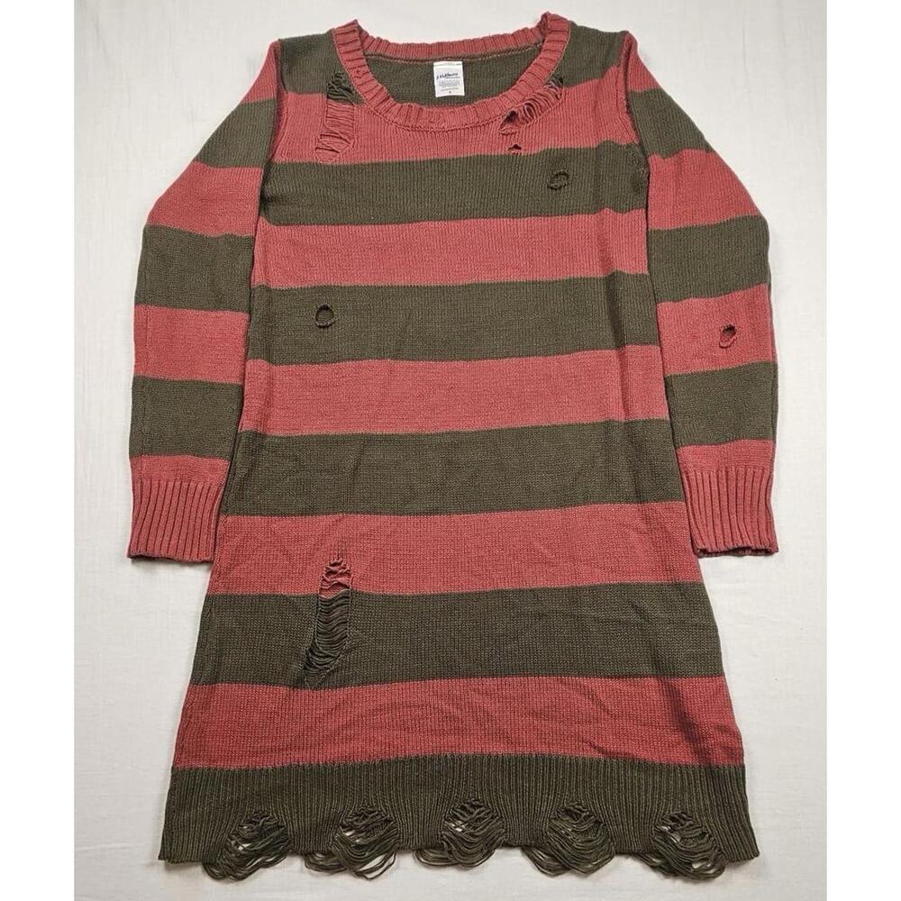 Womens Size S Nightmare On Elm Street Freddy Krueger Sweater Dress‎